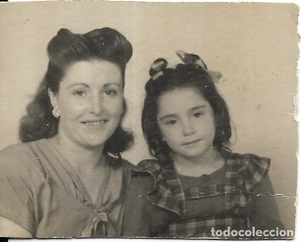 Fotografia antica: :::: FP20 - FOTOGRAFIA PEQUE&Ntilde;O FORMATO - SE&Ntilde;ORA CON NI&Ntilde;A - 5 X 4 CM.