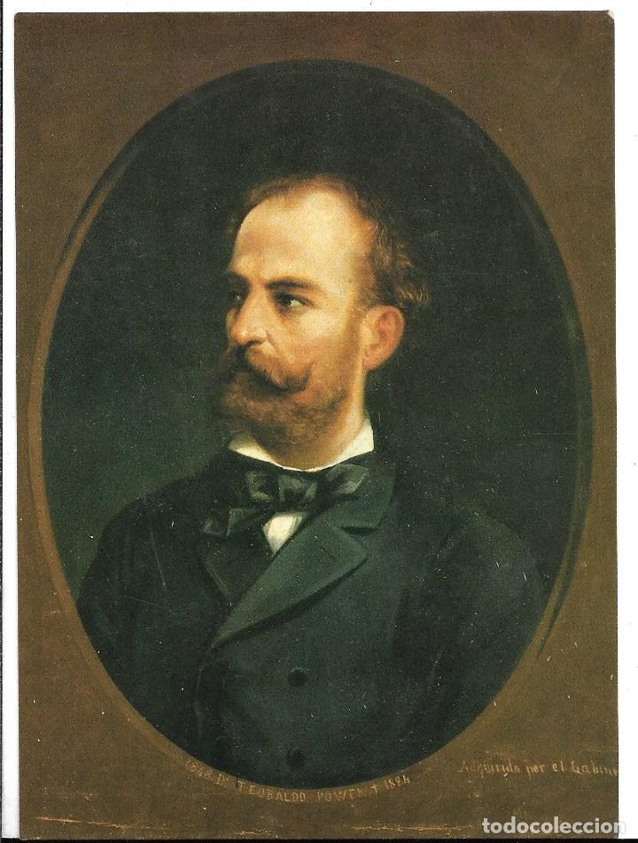 Fotograf&iacute;a antigua: BONITA FOTOGRAFIA DE RETRATO AL OLEO DE TEOBALDO POWE DE Sta CRUZ TENERIFE