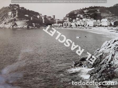 Fotografia antica: ANTIGUA FOTOGRAFIA DE  TOSA DE MAR DE MEDIDAS 9 X 14 CM.