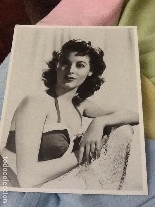 Fotograf&iacute;a antigua: LAMINA CINE 26x22 cm : AVA GARDNER