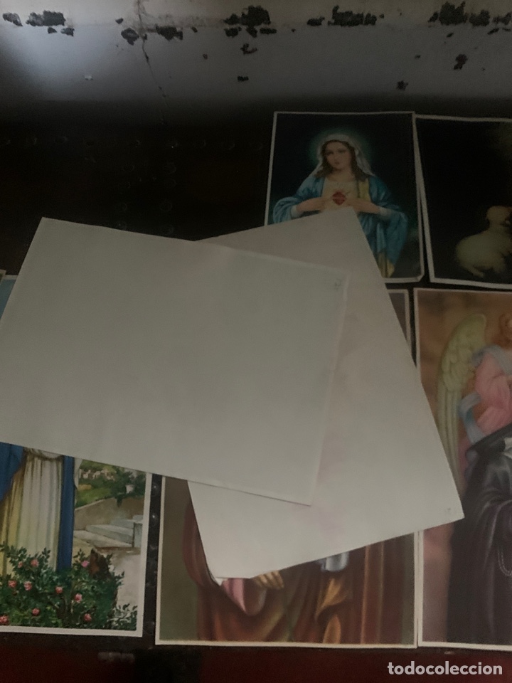 Fotograf&iacute;a antigua: L&aacute;minas de papel religioso - Foto 3