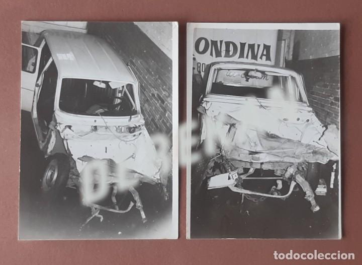 Fotograf&iacute;a antigua: LOTE 2 ANTIGUAS FOTOGRAF&Iacute;AS ACCIDENTE DE COCHE.
