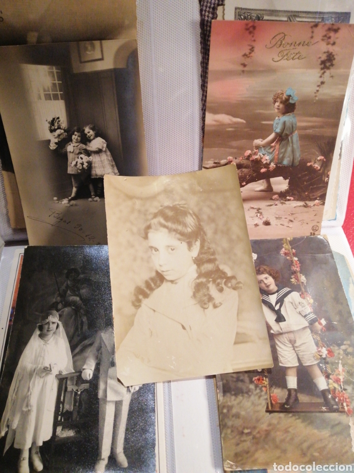 Antique Photography: Ni&ntilde;os foto y postales 5 piezas rom&aacute;nticas