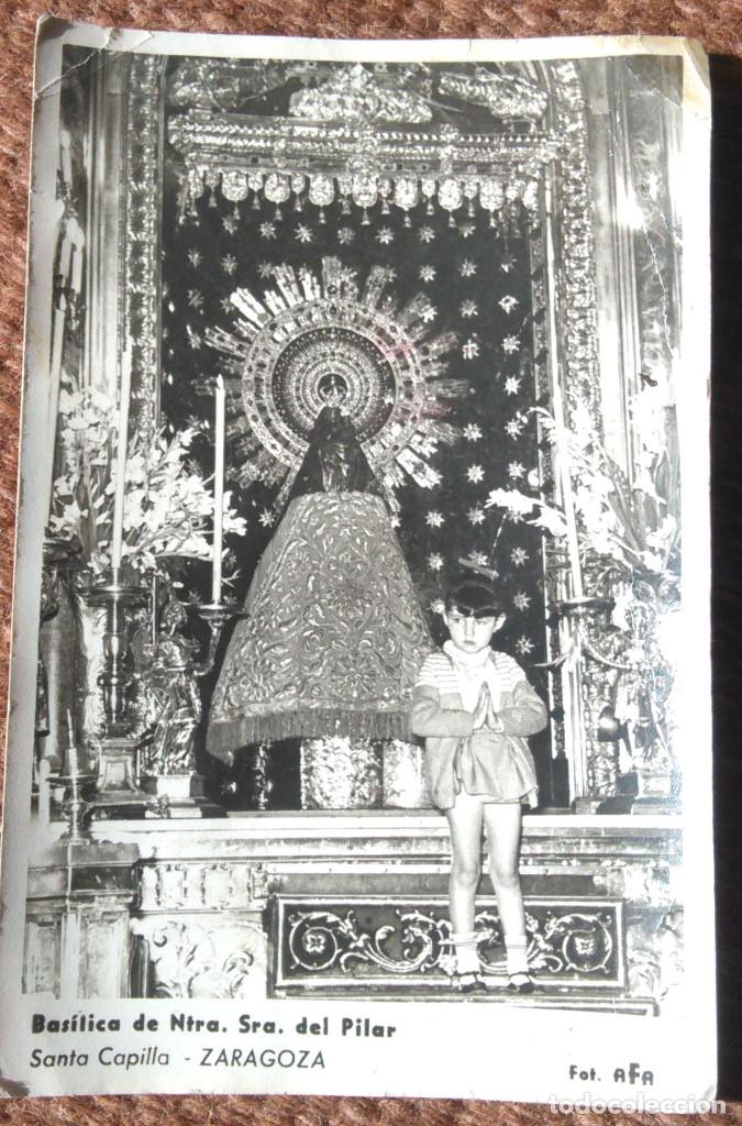Fotograf&iacute;a antigua: NI&Ntilde;A EN BASILICA DE NTRA. SRA. virgen DEL PILAR - FOTO: AFA