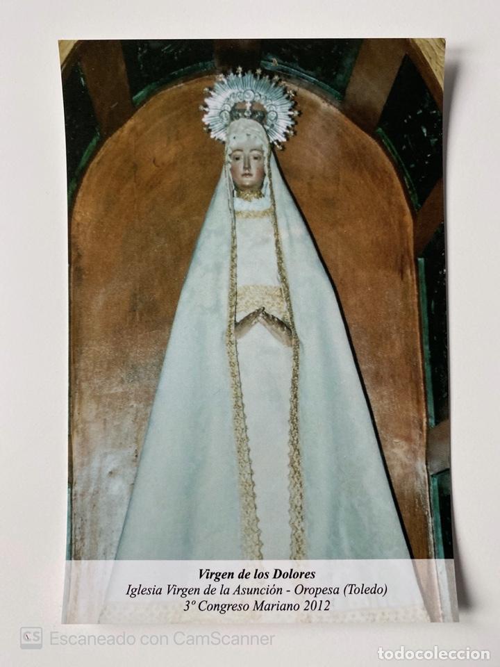 Fotograf&iacute;a antigua: FOTOGRAFIA. VIRGEN DE LOS DOLORES. IGLESIA VIRGEN DE LA ASUNCION.OROPESA.TOLEDO. 3&ordm; CONGRESO MARIANO