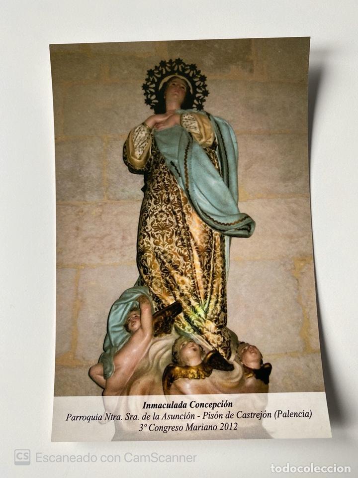 Fotograf&iacute;a antigua: FOTOGRAFIA. VIRGEN. INMACULADA CONCEPCION. PARROQUIA NTRA. SRA. DE LA ASUNCION. PISON DE CASTREJON.