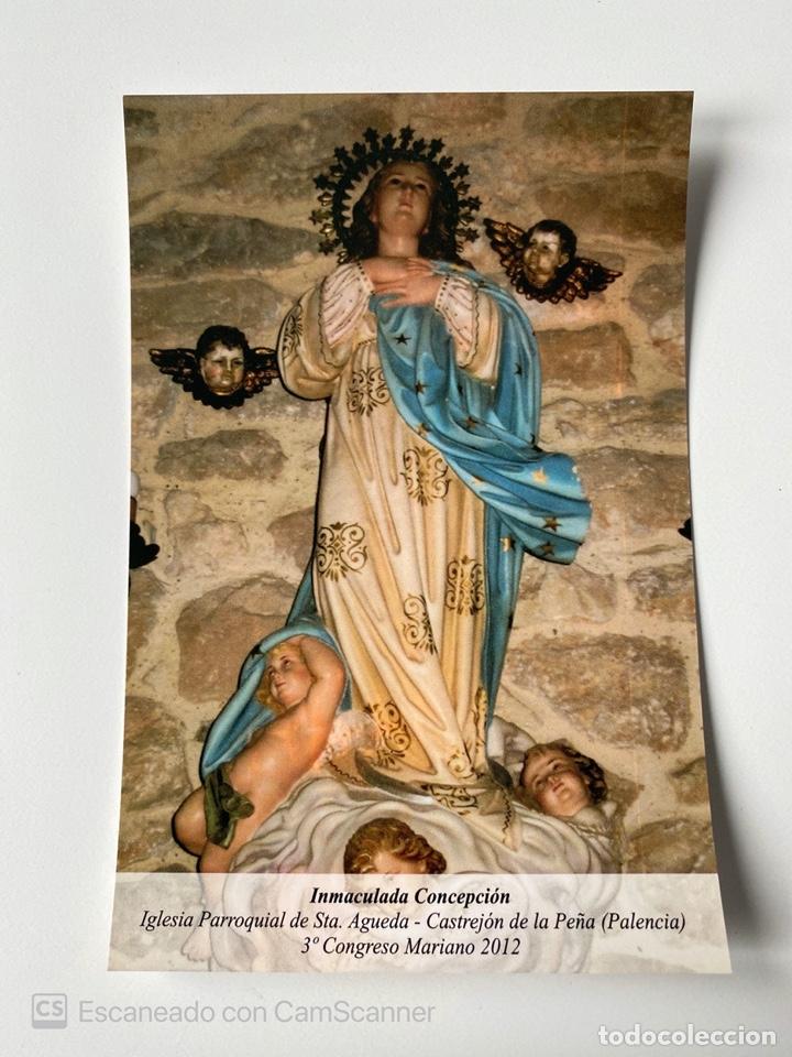 Fotograf&iacute;a antigua: FOTOGRAFIA. VIRGEN. INMACULADA CONCEPCION. PARROQUIA NTRA. SRA. DE LA ASUNCION. CASTREJON DE LA PE&Ntilde;A