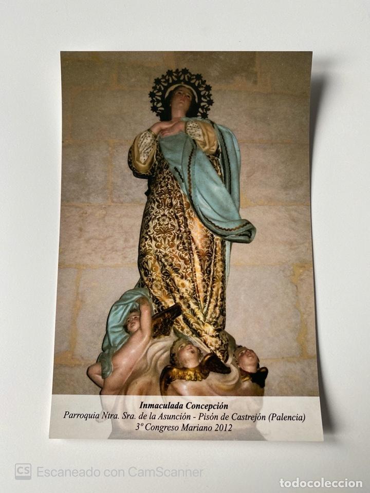 Fotograf&iacute;a antigua: FOTOGRAFIA. VIRGEN. INMACULADA CONCEPCION. PARROQUIA NTRA. SRA. DE LA ASUNCION. PISON DE CASTREJON.