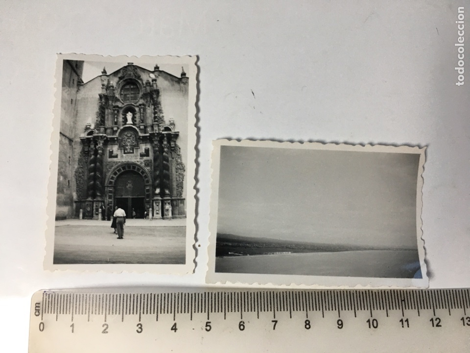 Fotograf&iacute;a antigua: FOTOS. IGLESIA DE VINAROZ. PLAYA PE&Ntilde;ISCOLA. FOT&Oacute;GRAFO?. FECHA, 11 JULIO 1954.