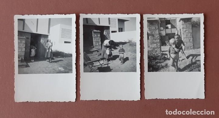 Fotograf&iacute;a antigua: LOTE 3 ANTIGUAS FOTOGRAF&Iacute;AS FAMILIA. NI&Ntilde;OS. FRANCIA. A&Ntilde;OS 50. TROQUELADAS.