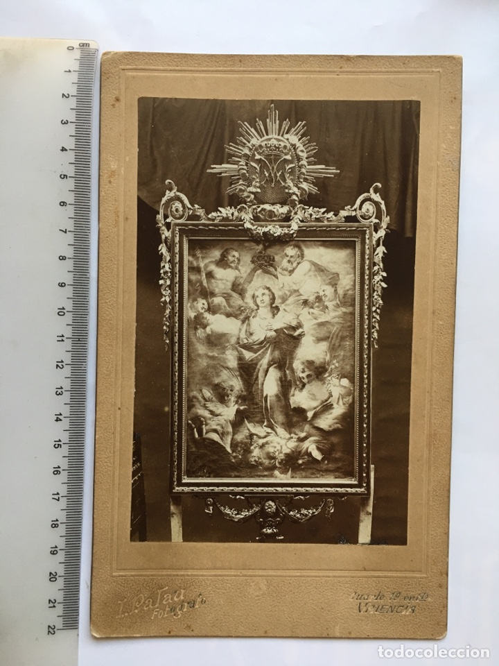Antique Photography: FOTO ALBUMINA. CORONACI&Oacute;N DE LA STMA. VIRGEN. I. PALAU, FOTOGRAFO. VAL&Egrave;NCIA. H. 1890?.