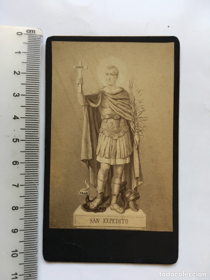 Fotograf&iacute;a antigua: FOTO ALBUMINA ESTAMPA. SAN EXPEDITO. FOT&Oacute;GRAFO?. H. 1890?.