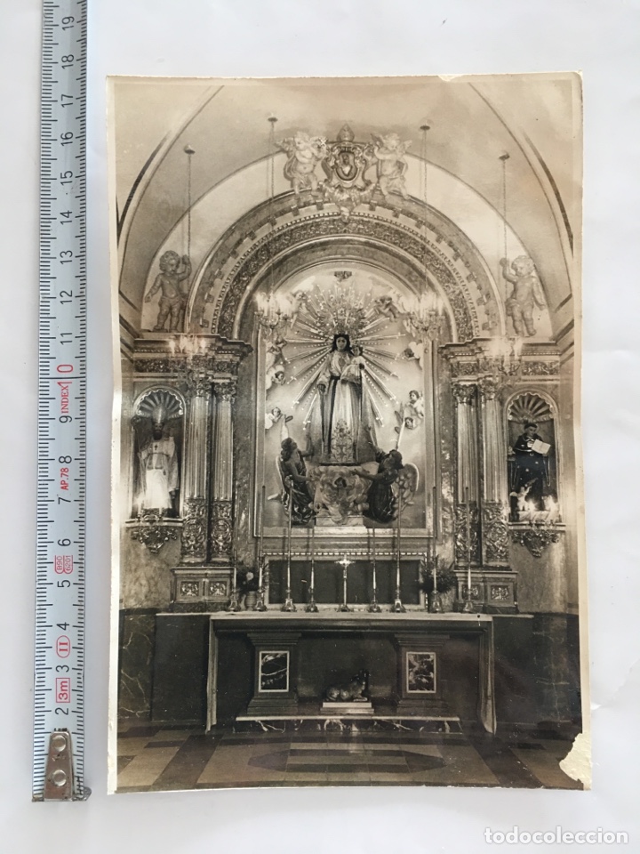 Fotografia antiga: FOTO. ALTAR NTRA. SRA. DEL CONSUELO. PARROQUIA STA. MONICA. FOTOG. CABRELLES SIGUENZA.VAL&Egrave;NCIA. 1935