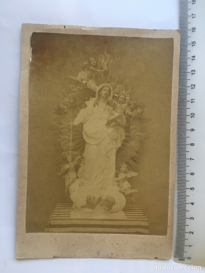 Fotografia antiga: FOTO ALBUMINA. NTRA. SRA. DEL ROSARIO. FOT&Oacute;GRAFO?. H. 1890?.