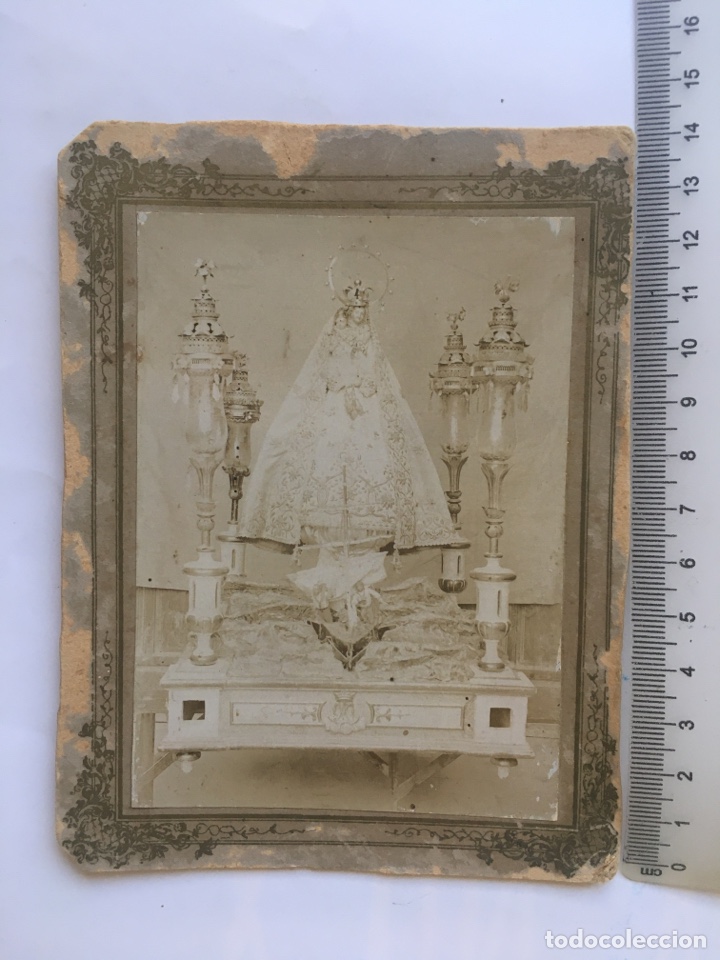 Fotografia antiga: FOTO ALBUMINA. NTRA. SRA. DE - - - .PATRONA DE - - -. FOT&Oacute;GRAFO?. H. 1890?.