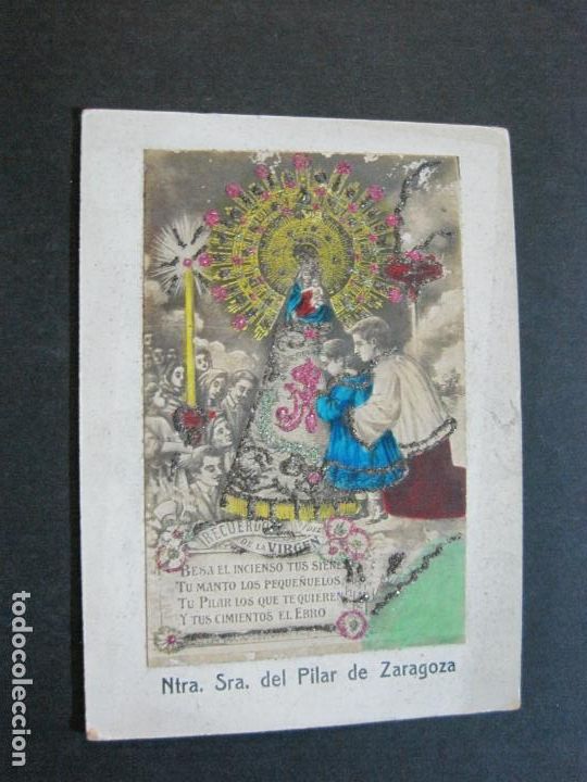 Fotograf&iacute;a antigua: ZARAGOZA-NUESTRA SE&Ntilde;ORA DEL PILAR-RECUERDO DE LA VIRGEN-FOTOGRAFIA ANTIGUA-VER FOTOS-(V-21.223)