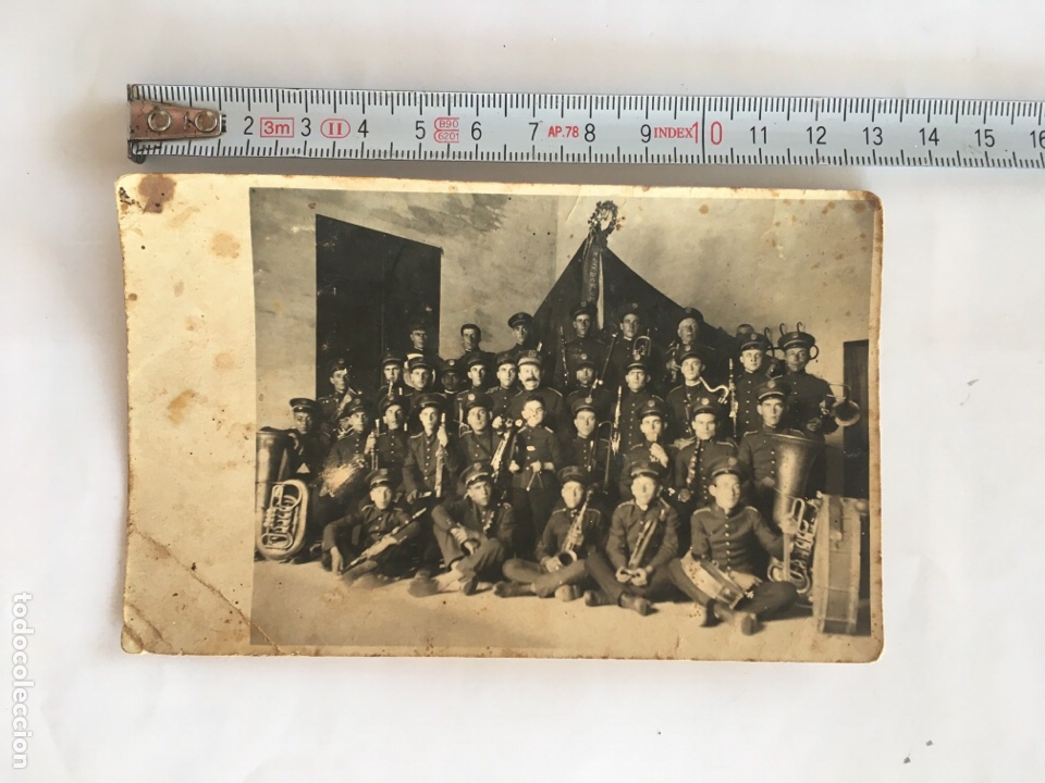 Photographie ancienne: FOTO. BANDA DE M&Uacute;SICA DE FAURA?. VAL&Egrave;NCIA. FOT&Oacute;GRAFO?.