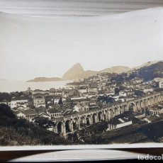 Fotografía antigua: FOTO ANTIGUA AÑOS 40 BRASIL - RIO DE JANEIRO - BOTAFOGO - PAN DE AZUCAR - ARCOS DA LAPA. Lote 213427600