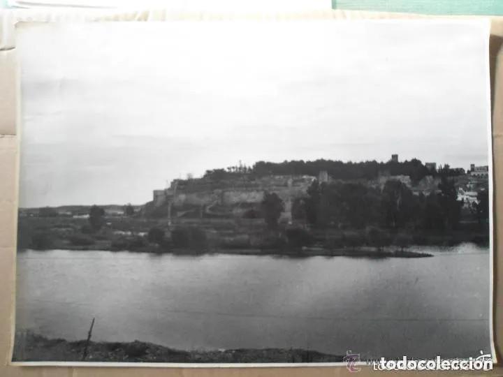 Fotografia antiga: ANTIGUA FOTOGRAFIA MURALLAS Y RIO GUADIANA BADAJOZ - A&Ntilde;OS 60-70
