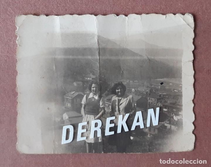 Alte Fotografie: ANTIGUA FOTOGRAF&Iacute;A 2 MUJERES J&Oacute;VENES. ABLA&Ntilde;A. MIERES. ASTURIAS. 1942. A&Ntilde;OS 40. TERESA PAJE.