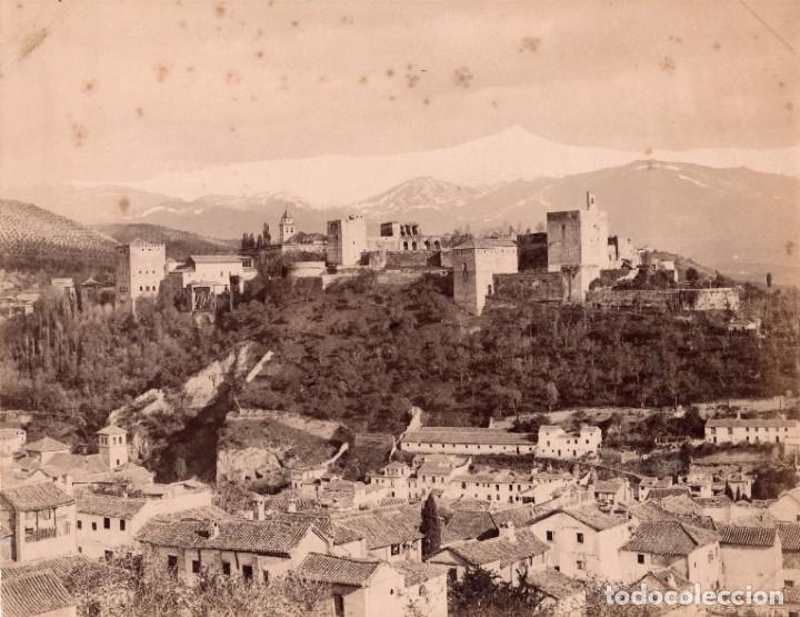Fotograf&iacute;a antigua: granada. la alhambra y el albaic&iacute;n - Foto 1
