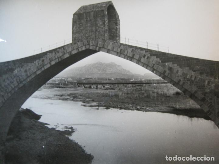 Fotograf&iacute;a antigua: EL RIO LLOBREGAT-PUENTE-FOTOGRAFIA ANTIGUA-VER FOTOS-(V-22.295)