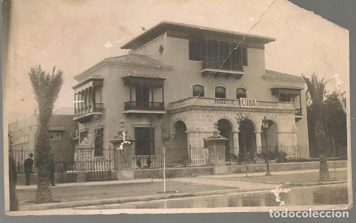 Alte Fotografie: FOTOGRAFIA ORIGINAL , PABELLON CUBA EXPOSICI&Oacute;N SEVILLA 1929 , . . .