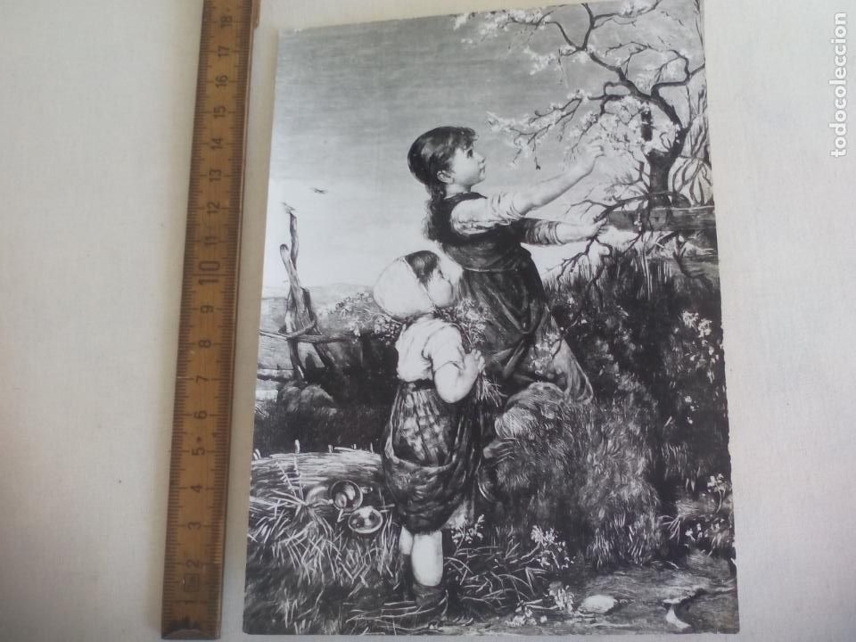 Alte Fotografie: ANTIGUA FOTOGRAF&Iacute;A DE UNA PINTURA. EL MES DE ABRIL, EMILIO EMIL KAYSER