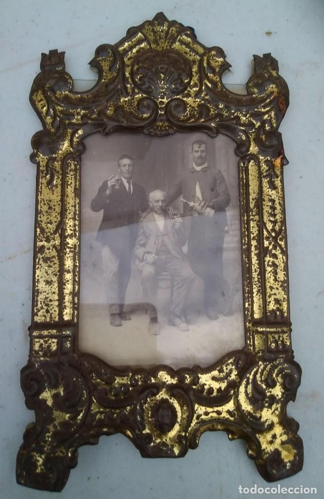 Alte Fotografie: FOTO MUY ANTIGUA POSADO DE HOMBRES FOTOGRAFOS DE ANTEQUERA 24 CMS. DE ALTO X 13 DE ANCHO