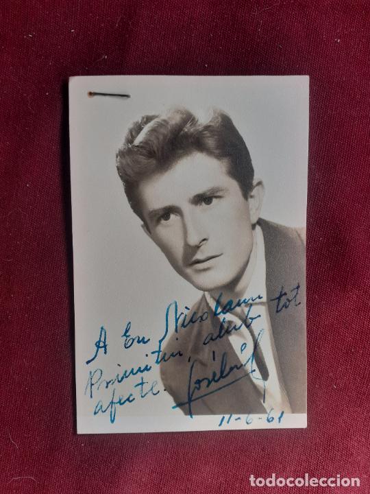 Fotograf&iacute;a antigua: Teatro. Jos&eacute; Luis Galindo. Foto con aut&oacute;grafo