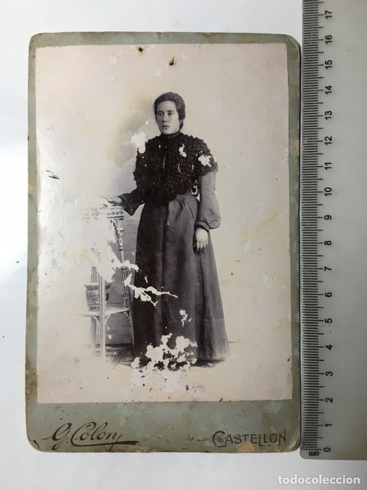 Antique Photography: FOTO ALBUMINA. RETRATO DE JOVEN. G. COL&Oacute;N, FOT&Oacute;GRAFO. CASTELL&Oacute;N.