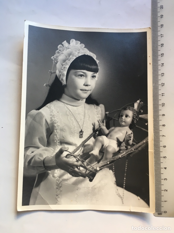 Fotograf&iacute;a antigua: FOTO. NI&Ntilde;A 1&ordf; COMUNI&Oacute;N CON NI&Ntilde;O JES&Uacute;S. FOT&Oacute;GRAFO