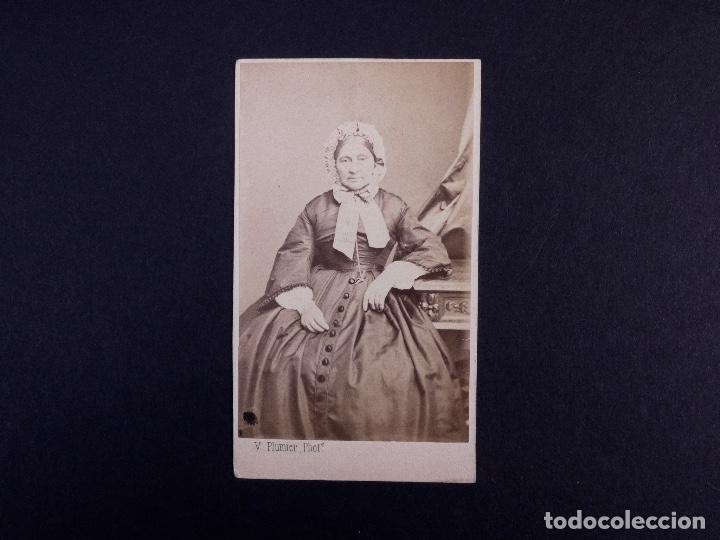 Fotograf&iacute;a antigua: RETRATO ORIGINAL DE EPOCA REALIZADO POR EL ESTUDIO FOTOGRAFICO V. PLUMIER. PARIS