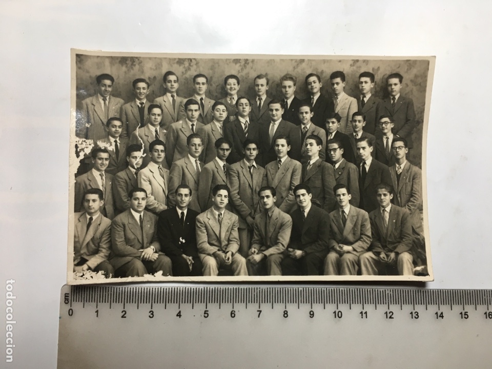 Antique Photography: FOTO. ALUMNOS CURSO 5&ordm; B. A&Ntilde;O 1947-48. FOTO GROLLO. VAL&Egrave;NCIA.