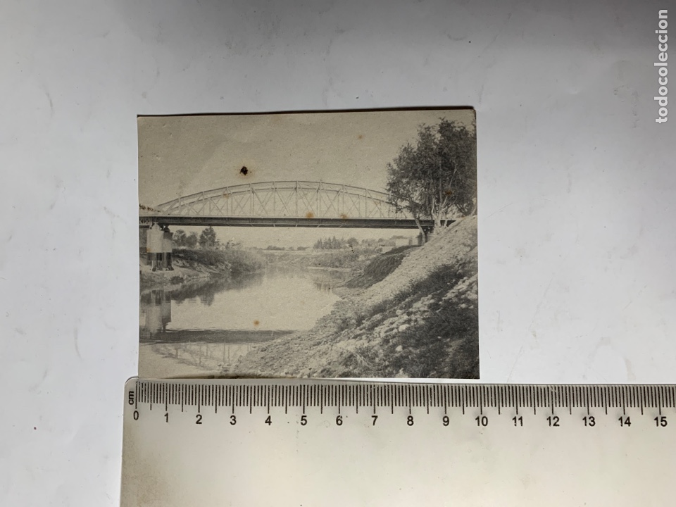Fotograf&iacute;a antigua: FOTO. PUENTE DE HIERRO DEL FERROCARRIL. LOCALIDAD?. FOT&Oacute;GRAFO?.
