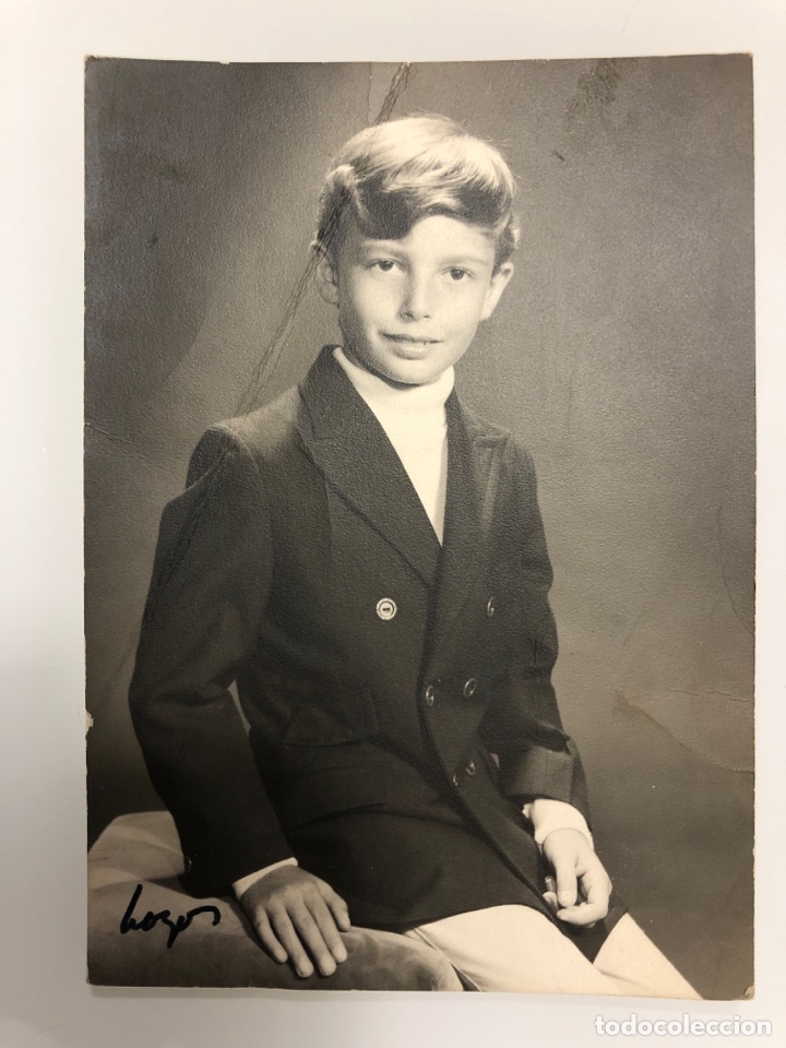 Fotograf&iacute;a antigua: GUAPO CHICO DE TRAJE. COMUNI&Oacute;N ? - Foto 1