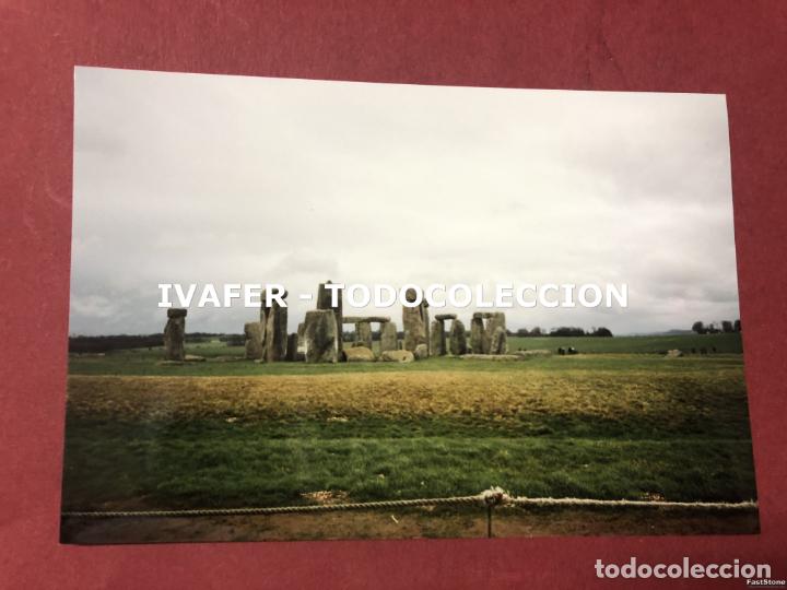 Alte Fotografie: FOTOGRAFIA CIRCULO DE STONEHENGE, INGLATERRA, 1990, 10 CM X 15 CM