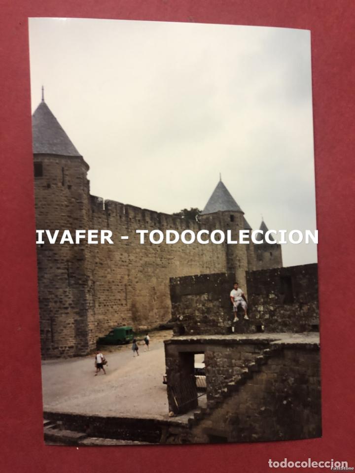 Fotograf&iacute;a antigua: FOTOGRAFIA DE LA CIUDADELA DE CARCASSONNE, FRANCIA, 1993, 10 CM X 15 CM