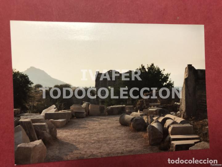 Fotograf&iacute;a antigua: FOTOGRAFIA, RUINAS EN EL CABO SOUNION, GRECIA, A&Ntilde;O 1990