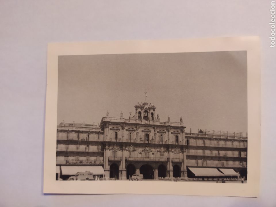 Fotograf&iacute;a antigua: Plaza mayor de Salamanca 1934 (8,3x11,3cm)