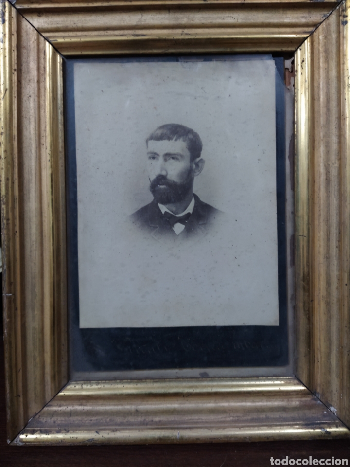 Photographie ancienne: Fotograf&iacute;a retrato de caballero. J. Virgili Torredembarra