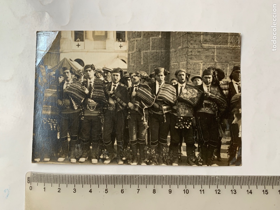 Fotograf&iacute;a antigua: FOTO. ALCOY. MOROS Y CRISTIANOS. COMPARSA O FILA TRABUQUEROS O CONTRABANDISTAS. SANCHIZ, FOT. ALCOY.