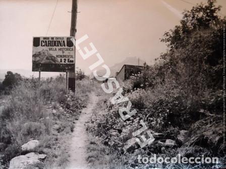 Fotografia antica: ANTIG&Uuml;A FOTOGRAFIA EN BLANCO Y NEGRO DE CARDONA DE MEDIDAS 12,5 CM. X 9 CM.