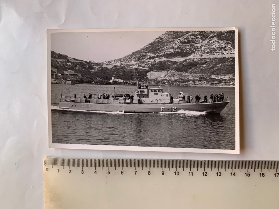 Fotograf&iacute;a antigua: FOTO. PATRULLERO LAYA P 12. BAH&Iacute;A DE CARTAGENA. FOT&Oacute;GRAFIA CASAU. CARTAGENA. M&Uacute;RCIA.