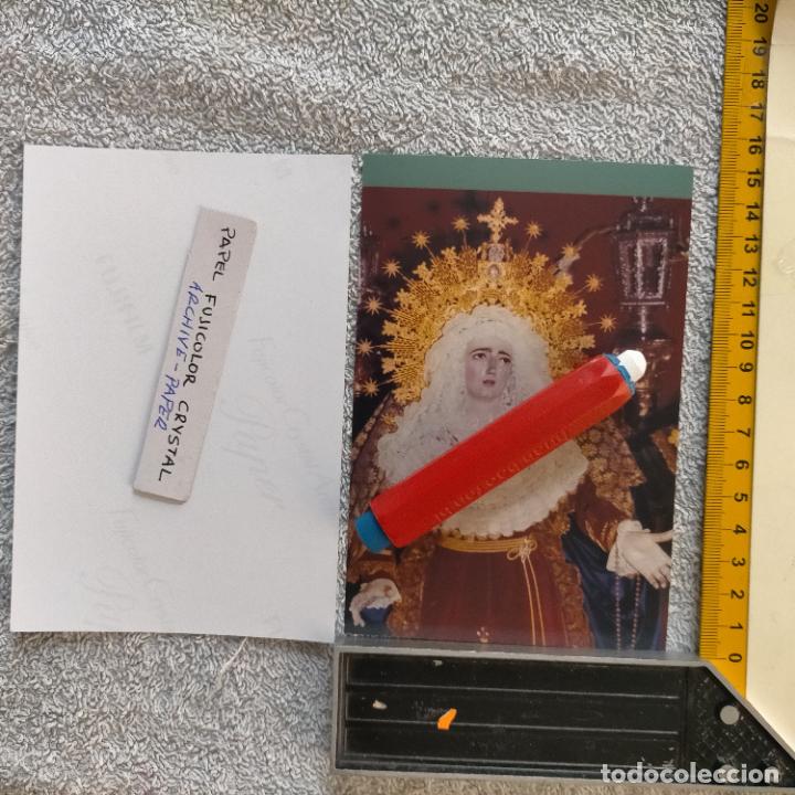 Fotografia antiga: LIQUIDACION FOTOGRAFIA FUJICOLOR - SEMANA SANTA CADIZ - LEER - VIRGEN DE LA LUZ Y EL AGUA