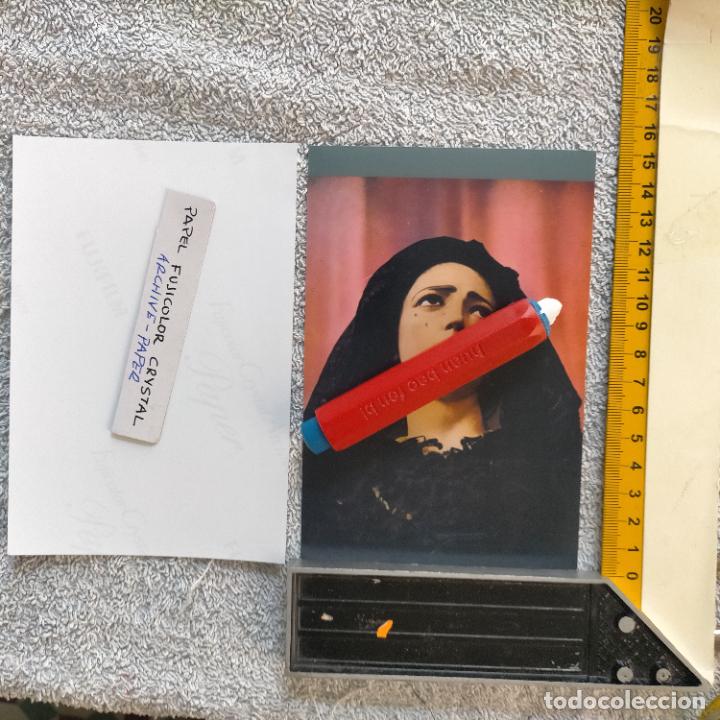 Fotografia antiga: LIQUIDACION FOTOGRAFIA FUJICOLOR - SEMANA SANTA CADIZ - LEER - VIRGEN DE LA LUZ Y EL AGUA