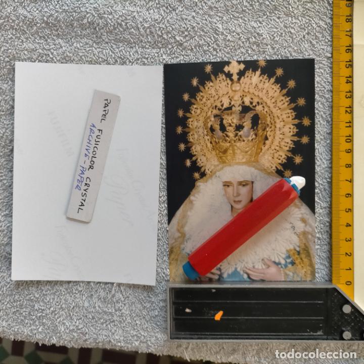 Fotografia antiga: LIQUIDACION FOTOGRAFIA FUJICOLOR - SEMANA SANTA CADIZ - LEER - VIRGEN ESPERANZA CIGARRERAS