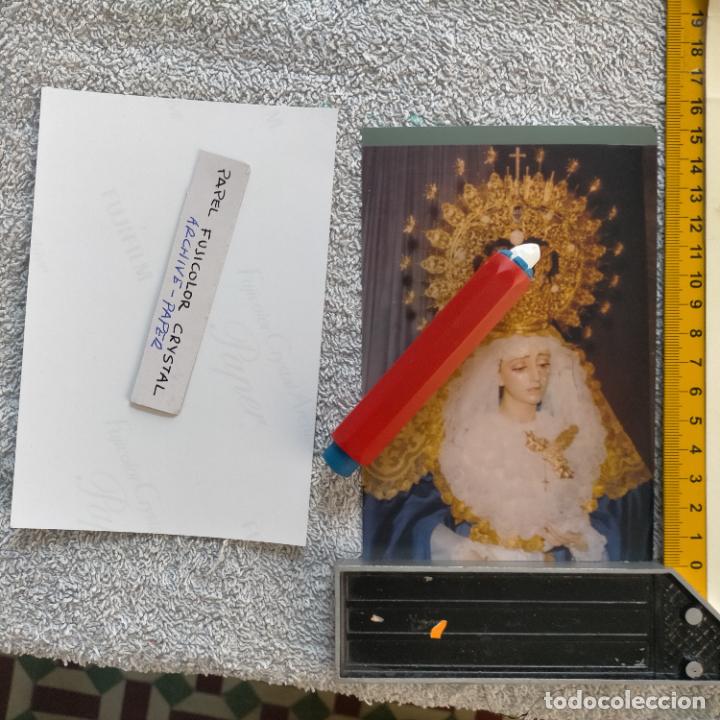 Alte Fotografie: LIQUIDACION FOTOGRAFIA FUJICOLOR - SEMANA SANTA CADIZ - LEER - VIRGEN DEL ROSARIO DEL PERDON