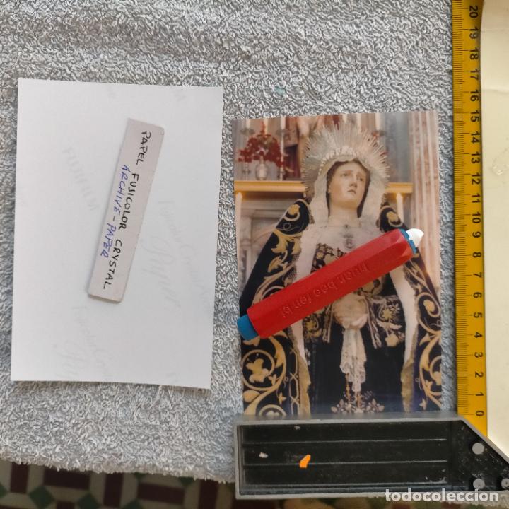 Fotografia antiga: LIQUIDACION FOTOGRAFIA FUJICOLOR - SEMANA SANTA CADIZ - LEER - VIRGEN DE LAS ANGUSTIAS ECCE HOMO