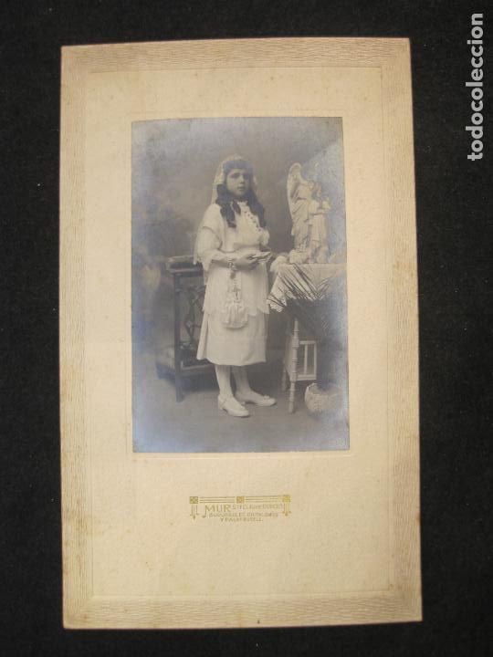 Fotograf&iacute;a antigua: SANT FELIU DE GUIXOLS-NI&Ntilde;A COMUNION-FOTOGRAFO MUR-FOTOGRAFIA ANTIGUA-VER FOTOS-(K-3274)